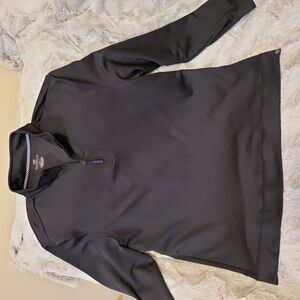 Mens black 1/4 zip pullover Southern Tide